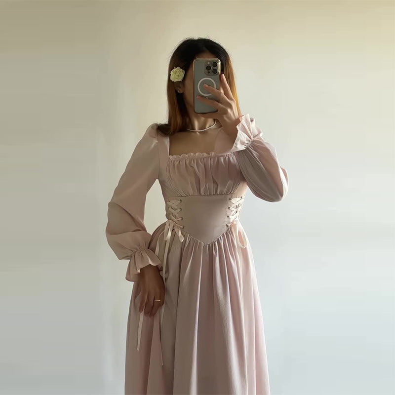✨ Elegant Blue Ruched Long Sleeve Maxi Dress - kavyachic