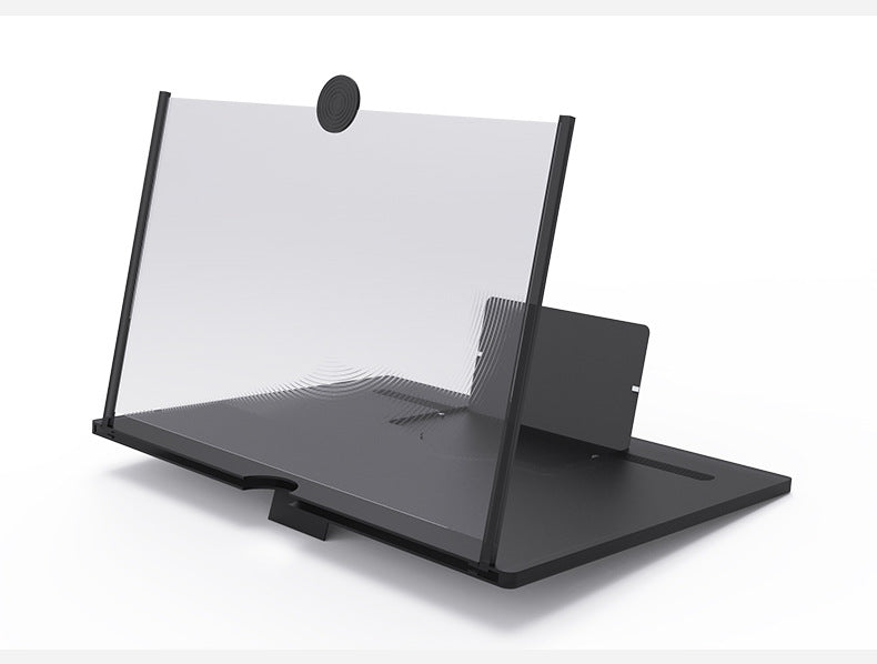 Smartphone Magnifier Stand, 14" 3D HD Cell Phone Magnifying Projector for Movies, Videos, and Gaming, Foldable Phone Stand With Screen Amplifier