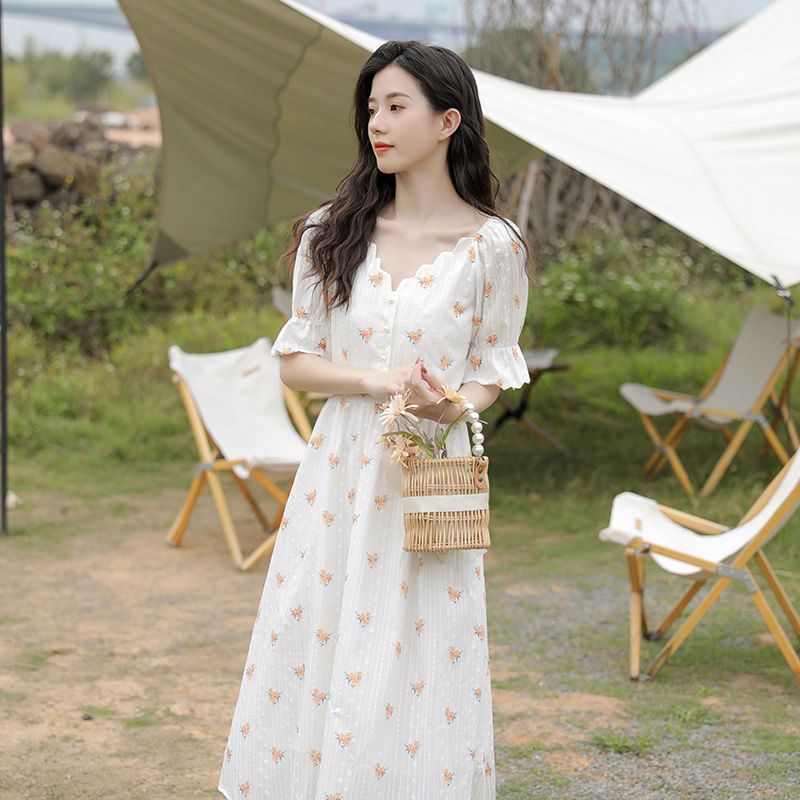 ✨ Elegant Floral Maxi Dress for Festive & Everyday Charm - kavyachic