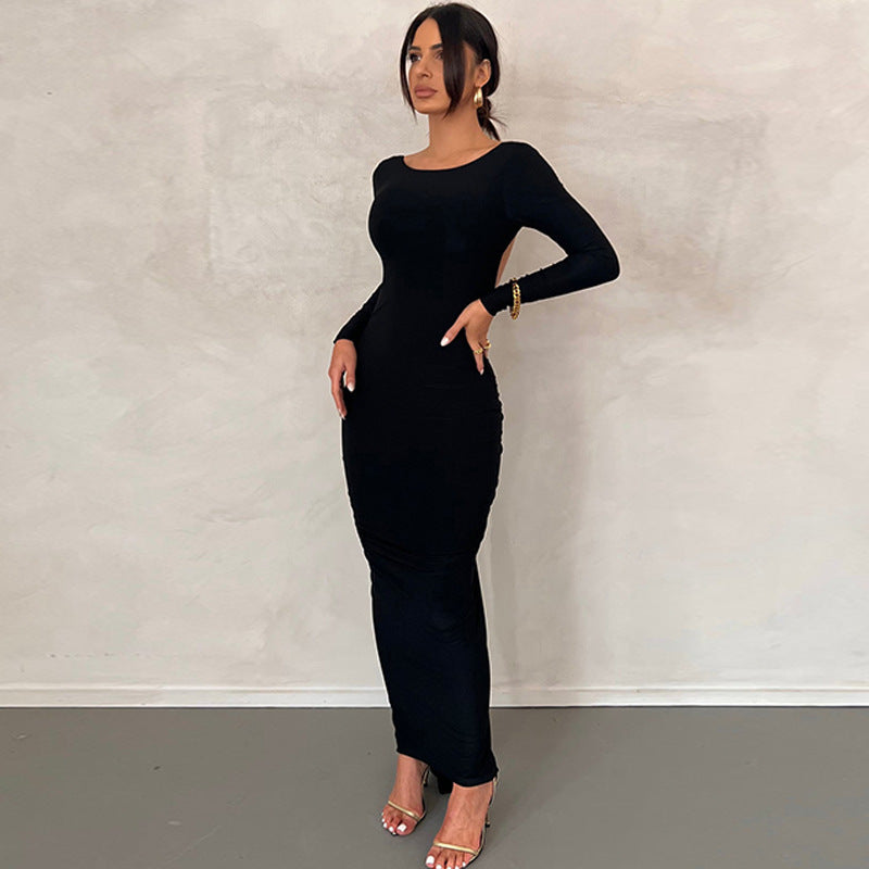 Elegant Backless Red Evening Dress – Glamour for Every Occasion - kavyachic