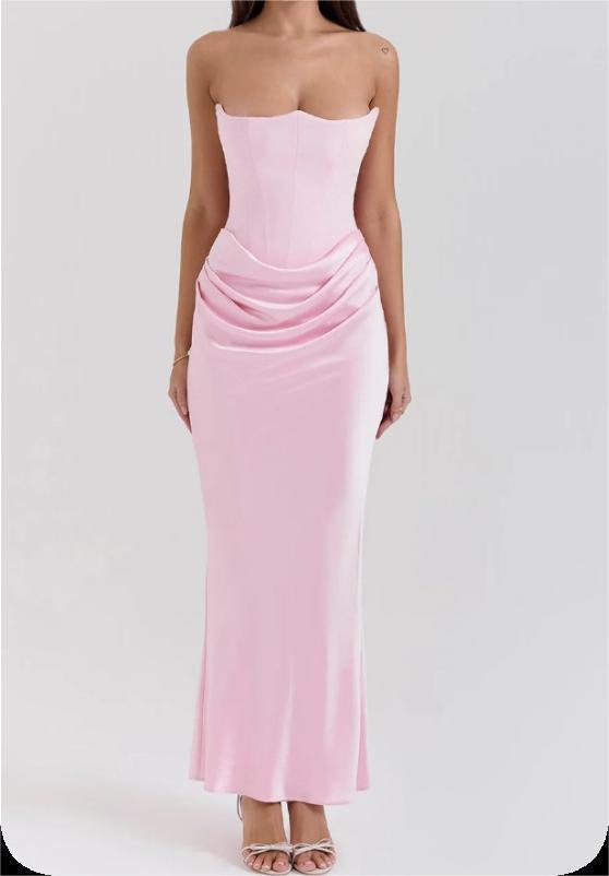 New women's clothing fashion tube top sexy backless slim evening dress dress women - kavyachic