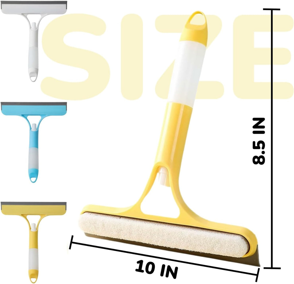 3 in 1 Window Cleaning Scraper, Mirror Squeegee with Sprayer - kavyachic