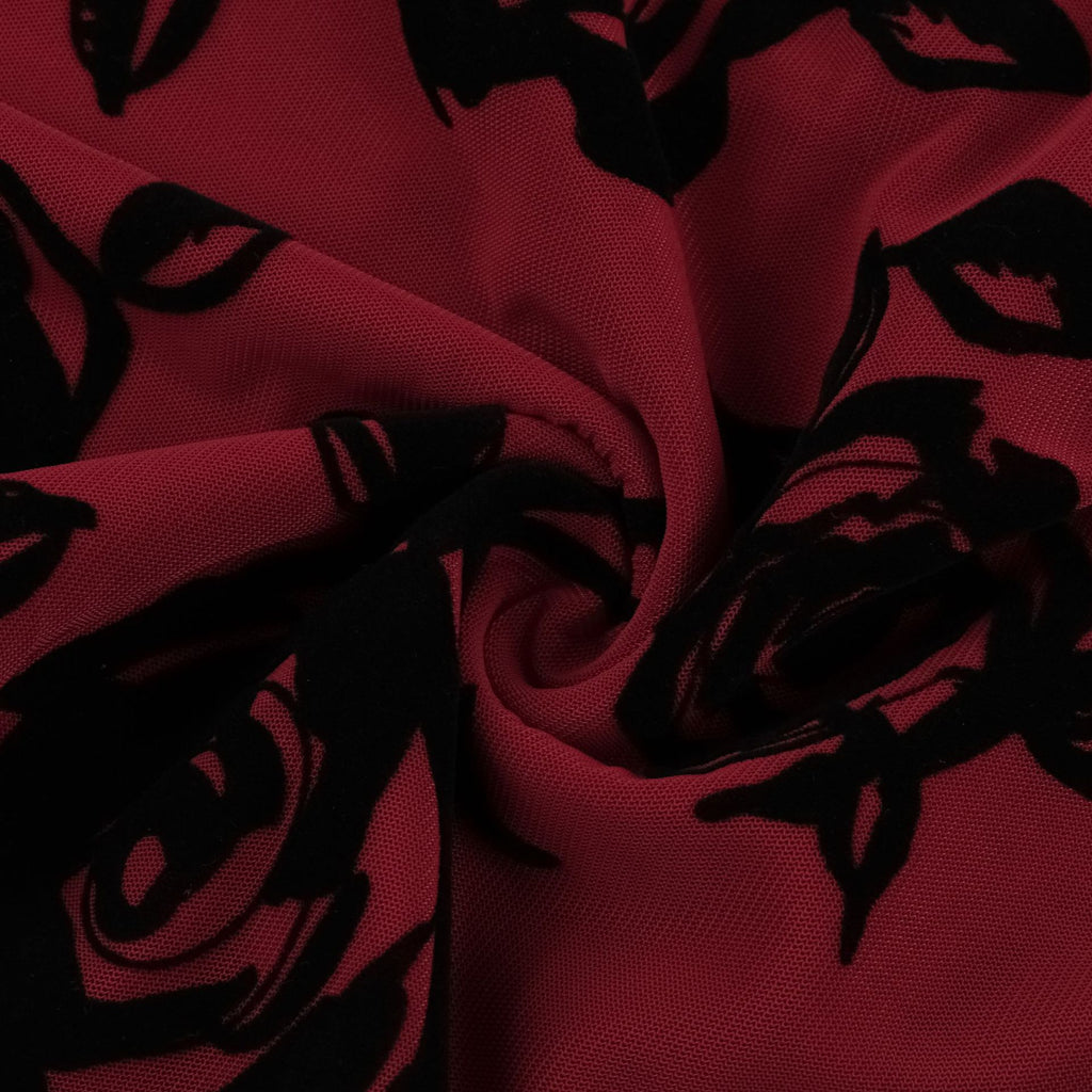 Sexy deep V-neck rose print halter dress for women's European and American spice girls fashion slim-fitting split-ended long dress