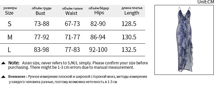 Suspender Leaky Back Sexy Leopard Print Dress Split Split Swing Neck Tie Slim Fit Long Dress