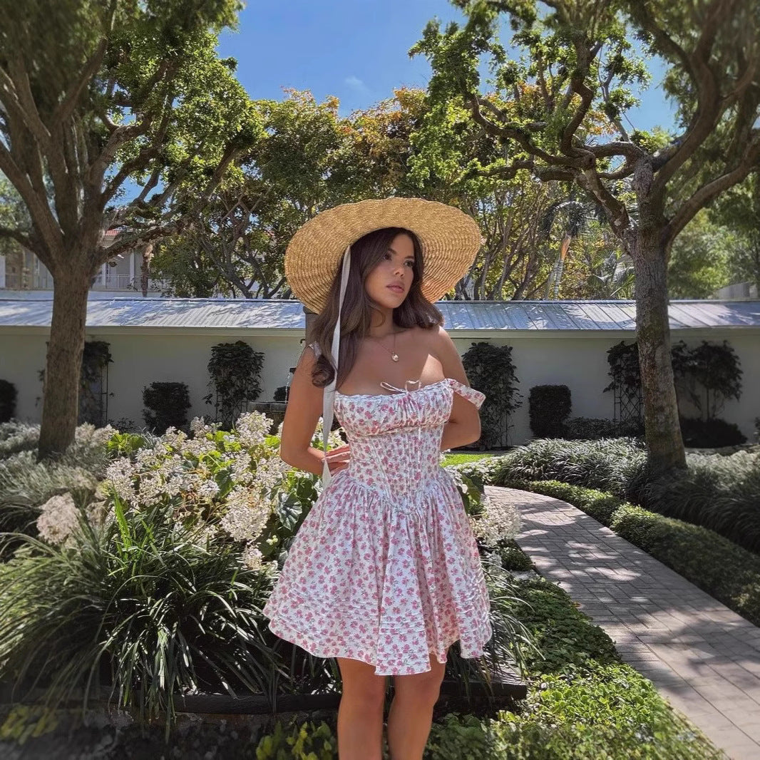 🌸 Romantic Off-Shoulder Floral Mini Dress - kavyachic