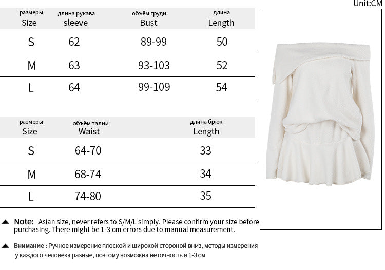 New pure desire wind one-word shoulder waist dress women ins street trendy hot girl short skirt
