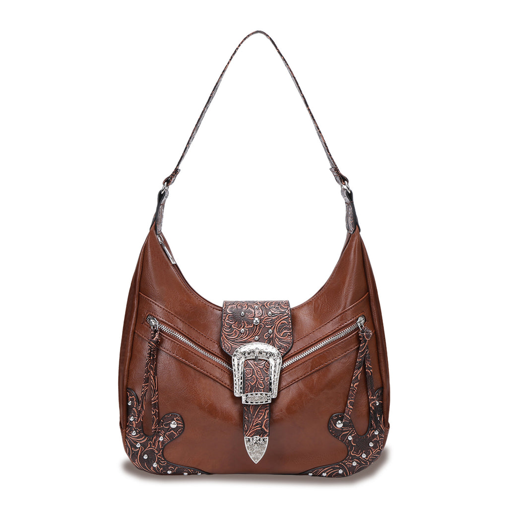 Tote bag temperament retro hobo bag new trend women's European and American shoulder bag high sense portable women's bag - kavyachic