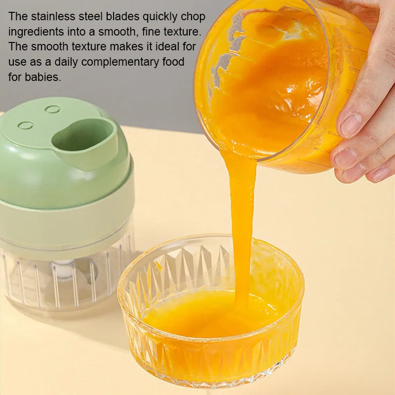 🍅 The 4-in-1 Electric Vegetable Slicer makes cooking faster & easier.